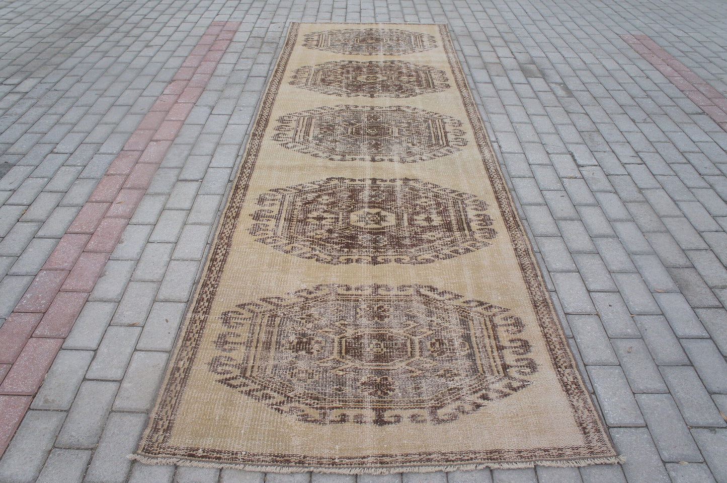 3x11 Oushak  Runner Hallway Long Runner Rug, Oushak Runner Rug, Bohemian Rug, Vintage Rug, Farmhouse Runner Rug, Wool Runner Rug