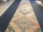 13 X 2.8 Turkish Runner Rug Vintage Runner Rug Oushak Runner Rug  Hallway Runner Rug Kitchen Runner Rug Wool Runner Rug Wool Oushak Rug