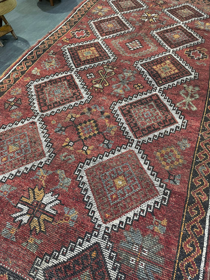 Handmade Rug, Oushak 5.3 x 10.9 Rug, Rustic Rug, Turkish Rug, Farmhouse Rug, Vintage Rug, Wool rug Hand Knotted Rug