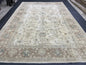 Distressed RUG Vintage Rug 7.5 x 10.8 Vintage Persian Rug Muted Wool Oriental Rug Blue Hand Made Rugs Blue Distressed Turkish Antique Rug