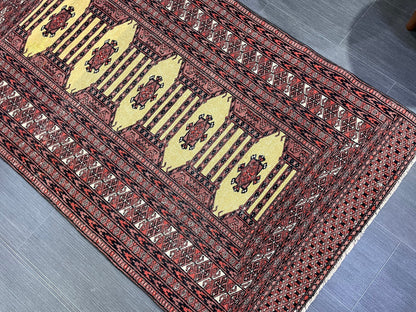 Turkish Rug, Vintage 3x5 Rug, Persian Rug, Oriental Rug, Hallway Rug, Kitchen Rug, Wool Rug Wool Rug Entryway Navy Rug