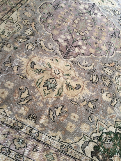 6 x 9.5 Vintage Rug, Vintage Turkish Rug, Living Room Turkish Rug, Oushak Rug, Oriental Rug