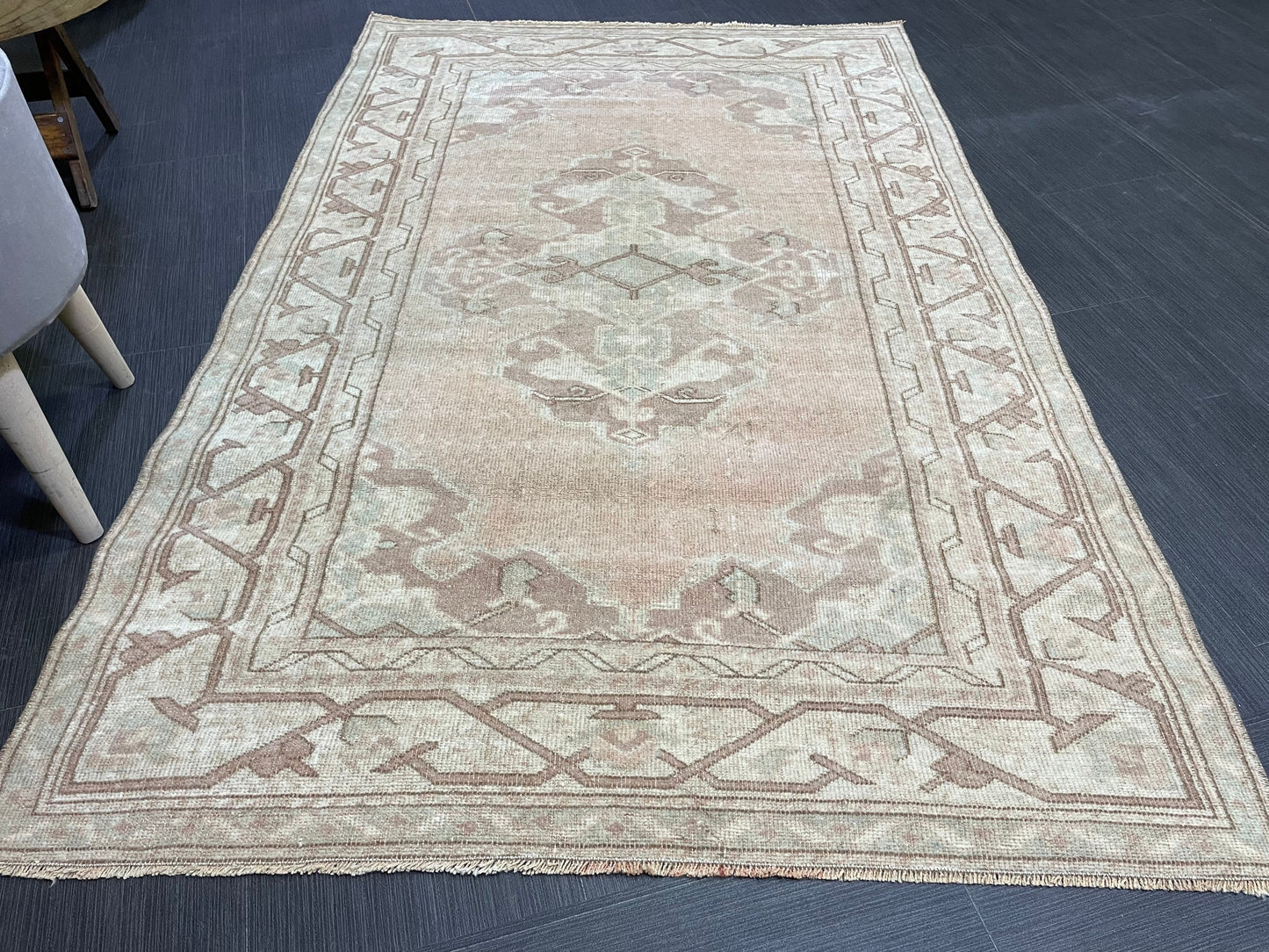 Handmade Rug, Oushak 3.6 x 5.6 Rug, Rustic Rug, Rug Runner, Turkish Rug, Farmhouse Rug, Vintage Rug, Wool rug