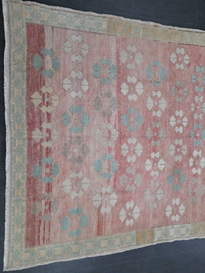 Floral Runner Rug 5 x 11.6 Turkish Runner Rug Vintage Runner Rug Hallway Runner Rug Kitchen Runner Rug Wool Runner Rug Wool Oushak Rug