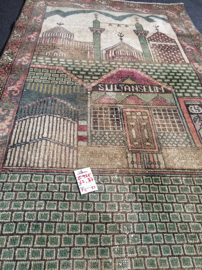 Rugs, Tapestry  Rug, Konya Mevlana Rug, Rumi  Rug, Bohemian Rug, Rug Runner, Turkish Rug, Farmhouse Rug, Vintage Rug, Wool rug