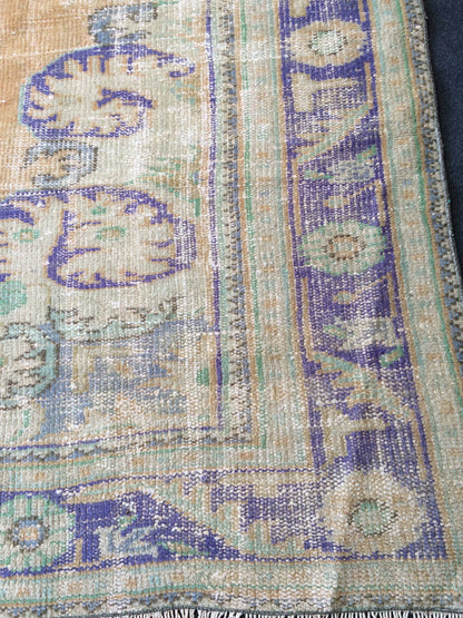 6.2 x 10 Large Area OUSHAK RUG TURKISH Oushak Rug Vintage Rug Vintage Runner Rug Wool 6 by 10 Rug Hand Made Rugs Vintage Turkish Rug