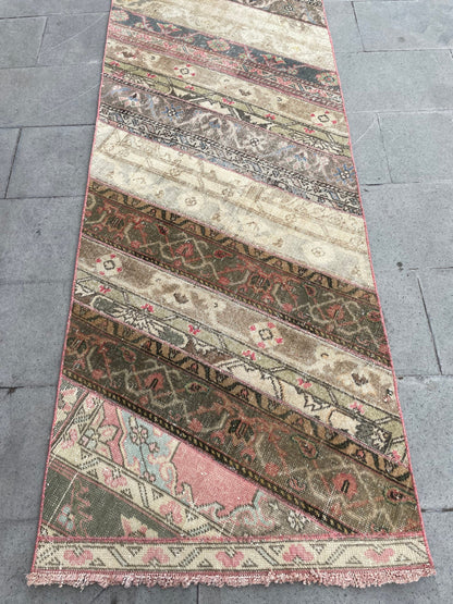 Extra Long Turkish Runner Very Long Patchwork Runner Rug 2.7 x 20  ft Vintage Runner Rug Oushak XL Oriental Runner Rug Staircase Runner rug