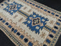 Oushak Runner Rug 6.2 x 4.1 Turkish Runner Rug Vintage Runner Rug Hallway Runner Rug Kitchen Runner Rug Blue Wool  Rug Wool Oushak Rug