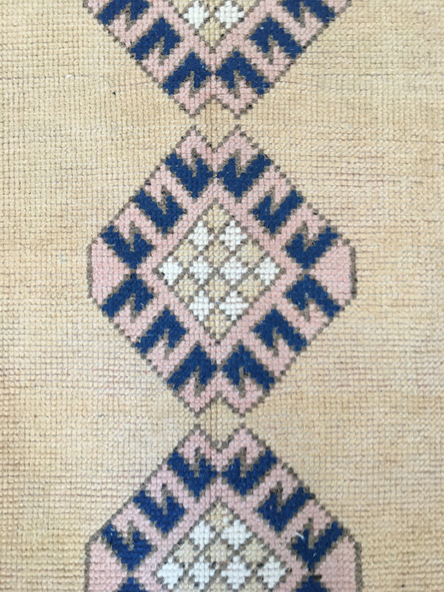1.8x3.1 feet pink wool turkish vintage bedroom rug, handmade muted oushak living room area mini rug, laundry small rug, blue bohemian rugs