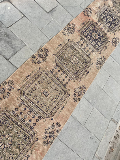 Wool Extra Long Runner Rug, Very Long Handmade Runner 2.7 x 22 ft Rug, Vintage Runner Rug, XL Turkish Runner Rug Staircase Runner rug