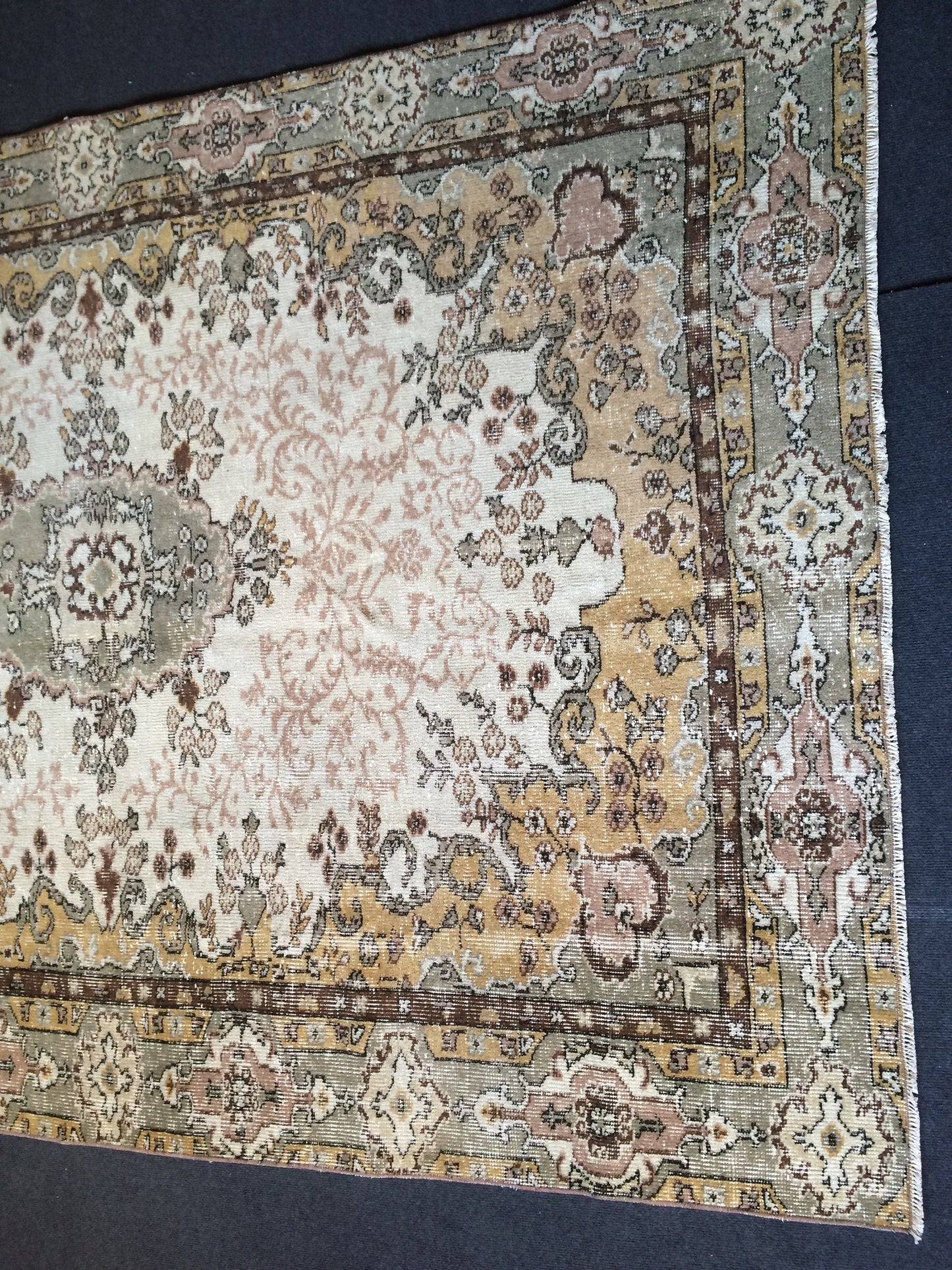 6x8 Oushak  Rug, Bohemian Rug, Living Room Rug, Turkish Oushak Rug, Hand woven Rug, Weaving Rug,  Vintage Flooring