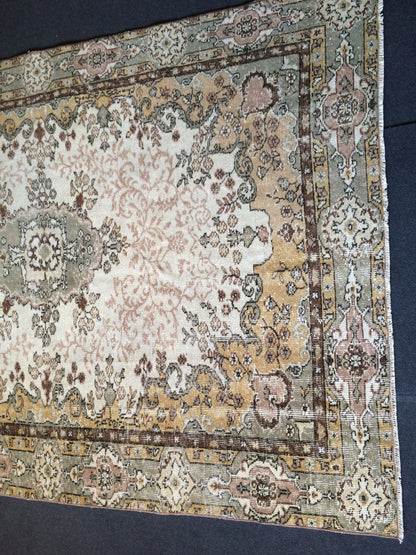 6x8 Oushak  Rug, Bohemian Rug, Living Room Rug, Turkish Oushak Rug, Hand woven Rug, Weaving Rug,  Vintage Flooring