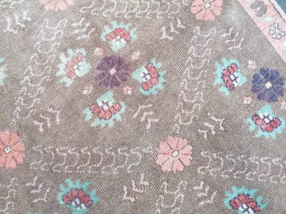 5'4x9 large wool rug, oushak hand made rug, bohemian rug, living room rug