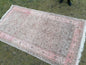 9'6x5'3 muted vintage rug natural oushak rug vintage rug wool oushak rug hand made rugs vintage turkish rug