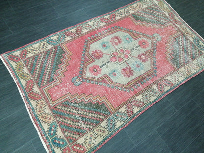 6.4 x 3.6 Rugs, Hand Made Rug, Oushak Rug, Rustic Rug, Bohemian Rug, Rug Runner, Turkish Rug, Farmhouse Rug, Vintage Rug, Wool rug