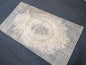 Turkish rug, oushak rug 3'8x6'6 vintage rustic rug, vintage oushak rug, kitchen area rug,