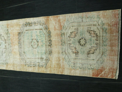 10 X 2.2 Oushak Runner Rug Turkish Runner Rug Vintage Runner Rug Hallway Runner Kitchen Runner Rug Wool Runner Rug Wool Oushak Rug 2.2x10