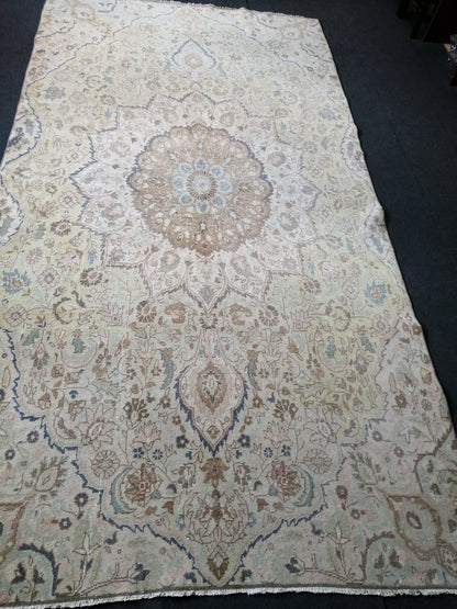 6x11 Large OUSHAK RUG TURKISH Oushak Rug Vintage Oushak Muted Rug Vintage Runner Rug Wool Distressed Rug Hand Made Rugs Vintage Turkish Rug