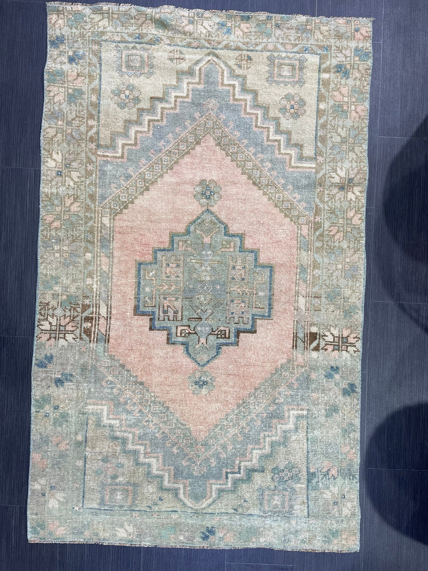 Handmade Rug, Oushak 3.3 x 5.3 Rug,  Persian Rug, Oriental Rug, Turkish Rug, Farmhouse Rug, Vintage Wool rug