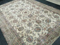 Floral Vintage Rug OUSHAK 7 x 9.8 TURKISH Rug Oriental Vintage Wool Rug Hand Made Rugs Vintage Turkish Rug