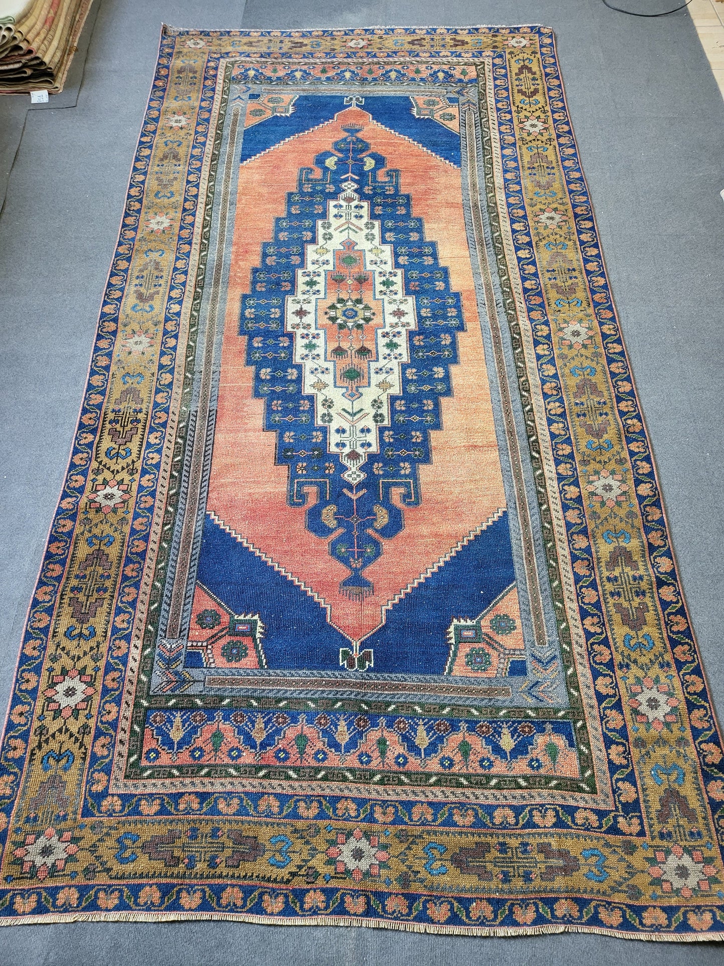OUSHAK RUG, TURKISH 5.6 x 11 Rug, Vintage Oushak Rug, Vintage Persian Rug, Wool Hand Knotted Rug,  Handmade Rug, Vintage Turkish Rug