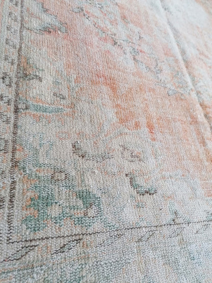 4x9 feet vintage rug,handmade kitchen area rug, antique rug, turkish bedroom rug, oushak rug