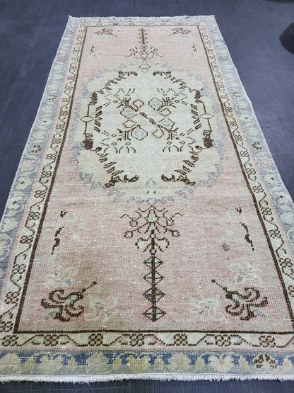 Oushak Rug, Rustic 2.10 x 5.10 Rug, Persian Rug, HandmadeRug, Turkish Rug, Farmhouse Rug, Vintage Rug, Wool rug,  vintage rug