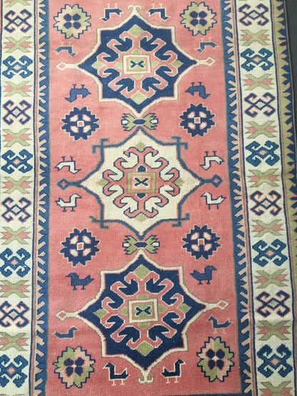 4x6 feet pink largest living room rug, handmadae blue kitchen area rug, vintage wool etnique wide bedroom rug, bathroom floor large carpet