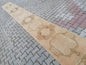 21'4x2'7 long handmade wool runner, neutral oushak runner rug,hallway vintage runner rug,