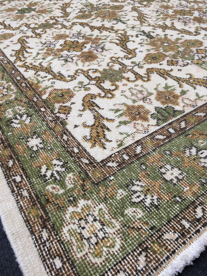 4x7 TURKISH RUG, Rugs, Hand Made Rug, Oushak Rug, Rustic Rug, Bohemian Rug, Rug Runner, Farmhouse Rug, Vintage Rug, Wool rug