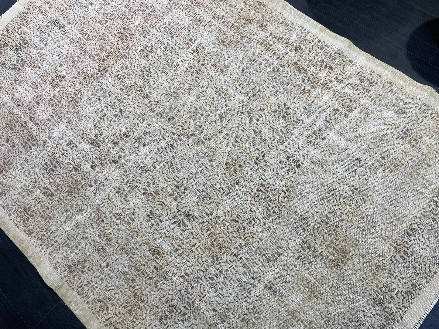 Antique WOOL RUG, Vintage 6x9 Rug, Turkish Oushak Rug, Handmade Rug, Distressed Rug, Oushak Rug, Farmhouse  Rug, Oriental Rug,Rustic Rug