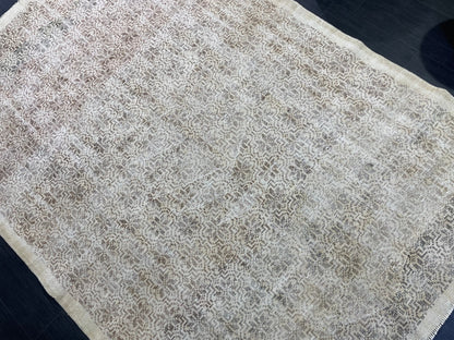 Antique WOOL RUG, Vintage 6x9 Rug, Turkish Oushak Rug, Handmade Rug, Distressed Rug, Oushak Rug, Farmhouse  Rug, Oriental Rug,Rustic Rug