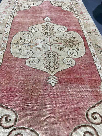 Handmade Rug, Antique Rug, Vintage 2.8 x 5 Rug, Turkish Wool Rug, Oushak Rug, Hand Knotted Rug, Persian Rug,