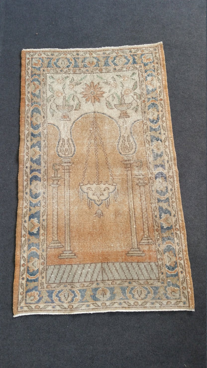 Vintage Rug Turkish  Rug Oushak Rug Wool Oushak Rug Vintage Rugs Boho Rug