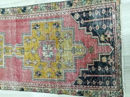 8.3 X 3.3 Rugs, Hand Made Rug, Oushak Rug, Rustic Rug, Bohemian Rug, Rug Runner, Turkish Rug, Farmhouse Rug, Vintage Rug, Wool rug