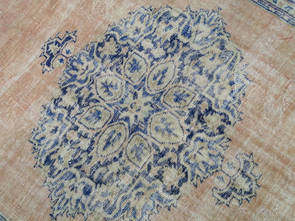 Large 10.7 x 7.5 OUSHAK RUG TURKISH Oushak Rug Vintage Oushak Runner Rug Vintage 8 by 11 Rug Wool Oriental Rug Hand Made Rugs Turkish Rug