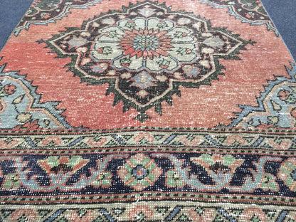 3x13 Turkish Runner Rug Oushak Runner Rug  Vintage Runner Rug Hallway Runner Rug