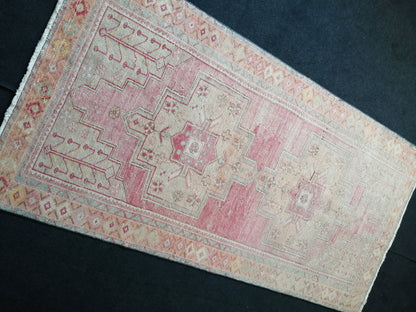 8.4 x 4.3 Turkish Rug, Oushak Rug, Oushak Rugs, Wool Oushak Rug, Oushak Runner Rugs, Runner Rug, Vintage Rug, Hand Made Rug