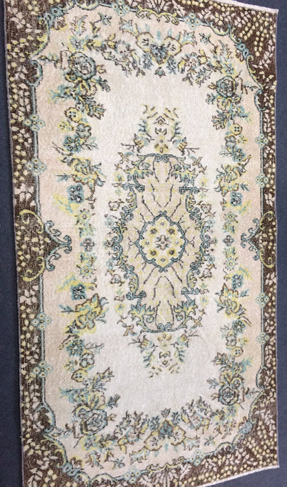 Pastel Colors  Medallion TURKISH Oushak  RUG , Earth Tones  Rug,Antique Rug,Oushak antique Rug,Hand woven Rug,Weaving Rug,Ethnic Kitchen Rug