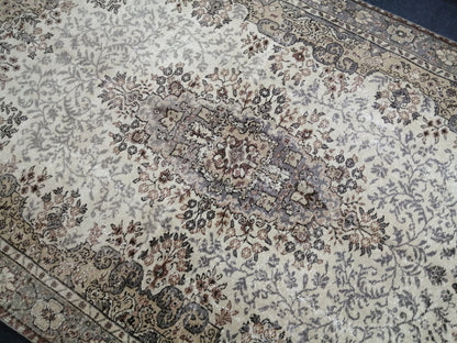 6.3 x 10 OUSHAK RUG TURKISH Oushak Rug Vintage Oushak Runner Rug Vintage Runner Rug Wool Oushak Rug Hand Made Rugs Vintage Turkish Rug