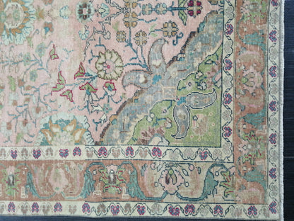 Muted Persian Rugs, 8.2 x 4.6 Wool Rug, Oushak Rug, Rustic Rug, Bohemian Rug, Farmhouse Rug, Vintage  Persian Rug