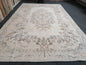 10.2 x 6.5 Oushak rug - large turkish oushak rug, vintage rug - vintage hand made rug, kitchen rug