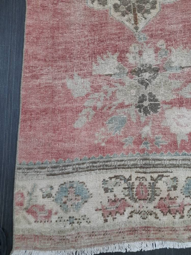 Handmade Runner Rug 2.6 x 11 Turkish Runner Rug Muted Vintage Runner Rug Oriental Hallway Runner Rug Kitchen Runner Rug Quality Wool Runner