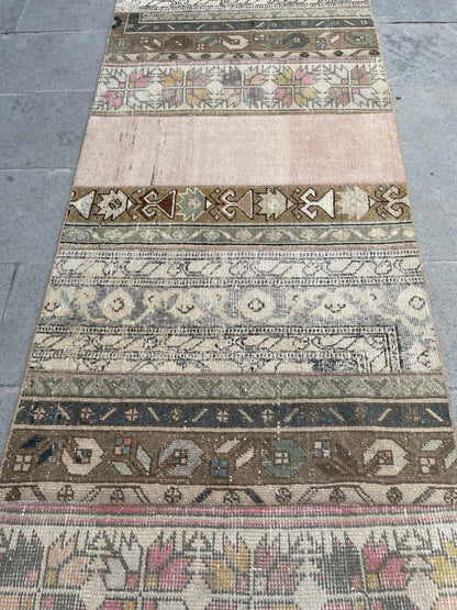 Extra Long Turkish Runner Very Long Patchwork Runner Rug 2.8 x 17.2 ft Vintage Runner Rug Oushak XL Oriental Runner Rug Staircase Runner rug
