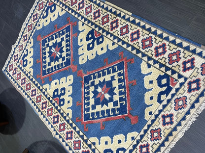 TURKISH Rug, Vintage Wool 3.3 x 4.9 Rug, Oushak Rug, Hand Knotted Rug, Anatolian Rug, Persian 100% Wool Rug, Handmade Rug