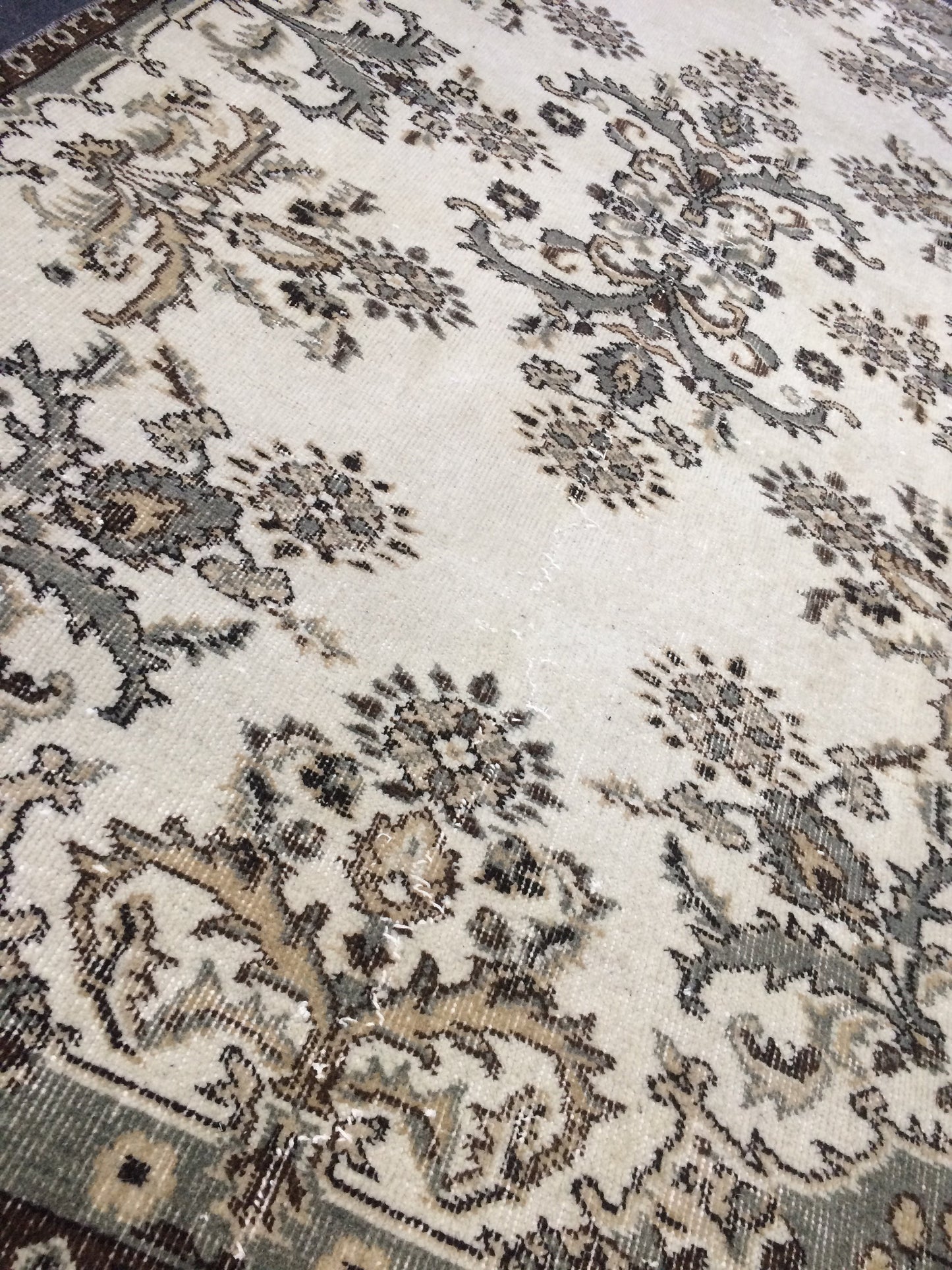 French Inspired Fleur-de-lis  Motif Minimalist Rug,Bohemian Rug,Big Area Rug,Antique Rug,Oushak antique Rug,Hand woven Rug,Weaving Rug