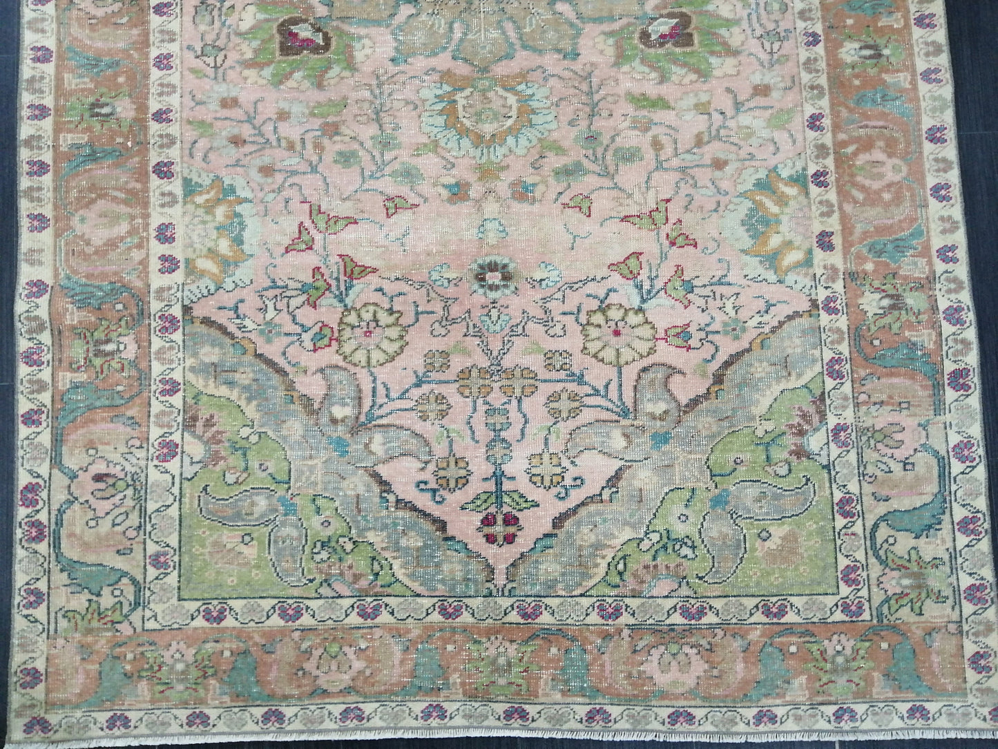 Muted Persian Rugs, 8.2 x 4.6 Wool Rug, Oushak Rug, Rustic Rug, Bohemian Rug, Farmhouse Rug, Vintage  Persian Rug