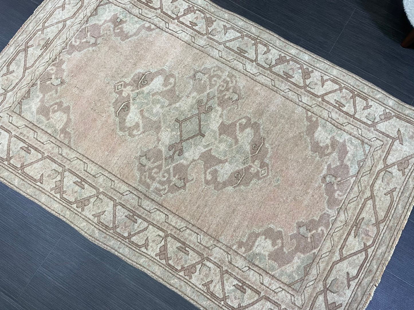 Handmade Rug, Oushak 3.6 x 5.6 Rug, Rustic Rug, Rug Runner, Turkish Rug, Farmhouse Rug, Vintage Rug, Wool rug