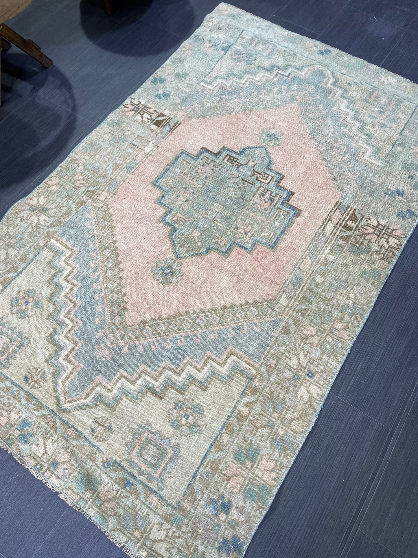 Handmade Rug, Oushak 3.3 x 5.3 Rug,  Persian Rug, Oriental Rug, Turkish Rug, Farmhouse Rug, Vintage Wool rug