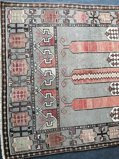 6 x 3.7 Turkish Rug, Vintage Oushak Rug, Oushak Rug, Wool Oushak Rug, Oushak Runner Rugs, Farmhouse Rug, Vintage Rug, Hand Made Rug